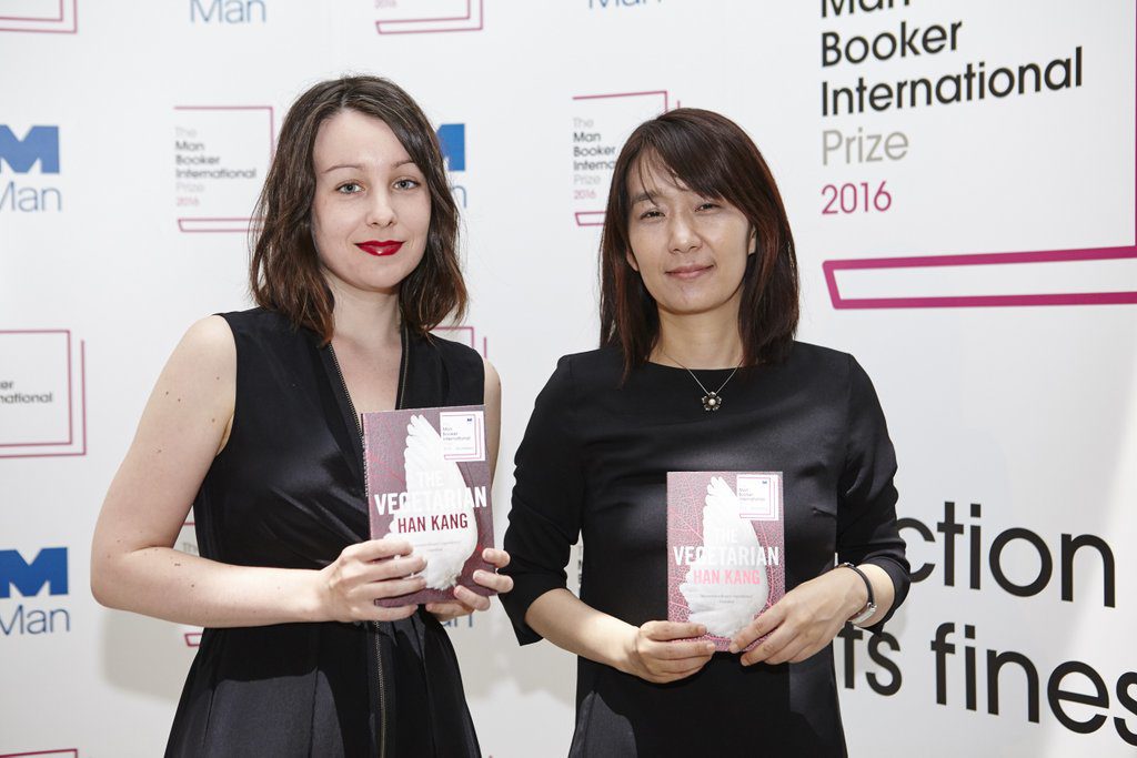 Man Booker International winners Deborah Smith and Han Kang